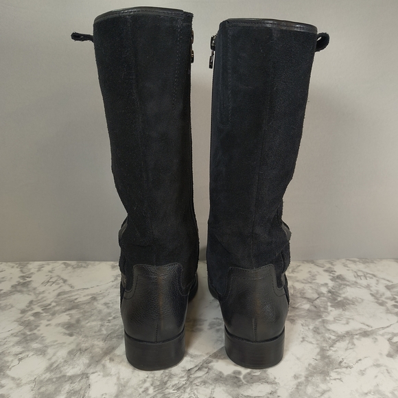 Nurture Women's Dericka Black Suede /Leather Riding Boots , Size 8M - Picture 3 of 12